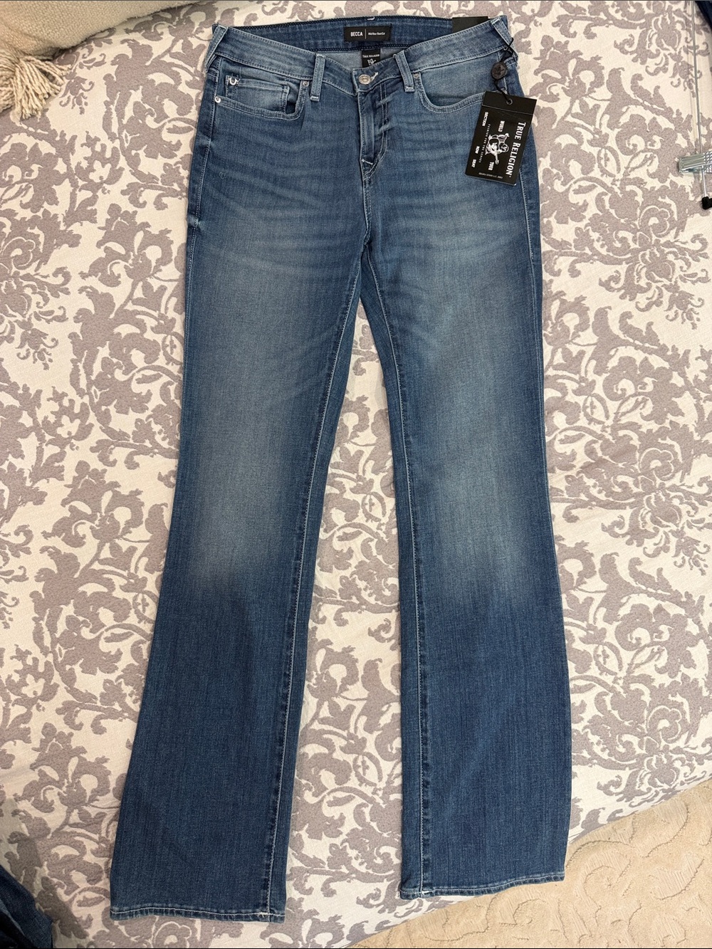 True Religion Women's Mid Rise Bootcut Jeans